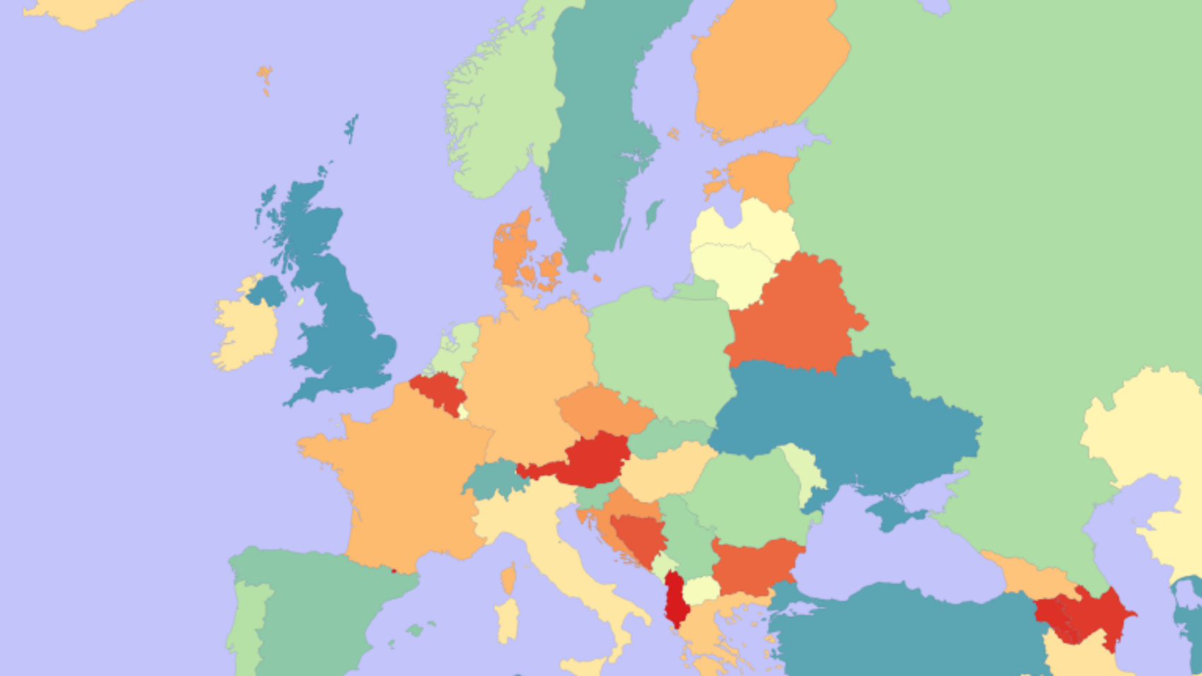 Countries in Europe